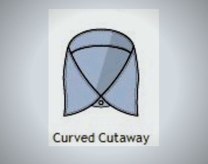 Curved Cutaway collar style