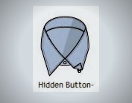 Hidden Button-Down collar style