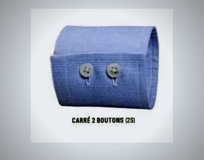 Carre 2 Buttons cuff style
