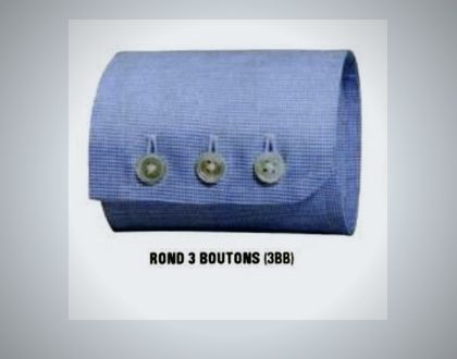 Rond 3 Buttons cuff style